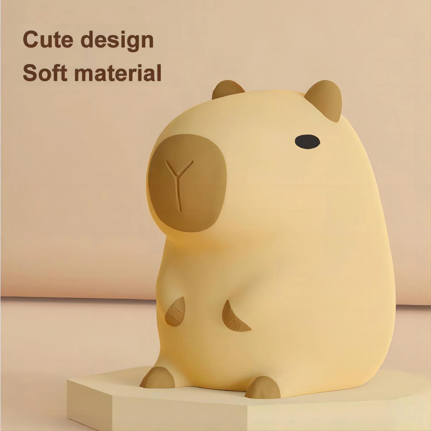 Cute Cartoon Capybara Night Light